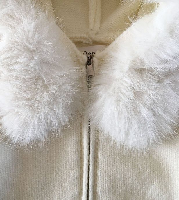 Blooming knit jacket