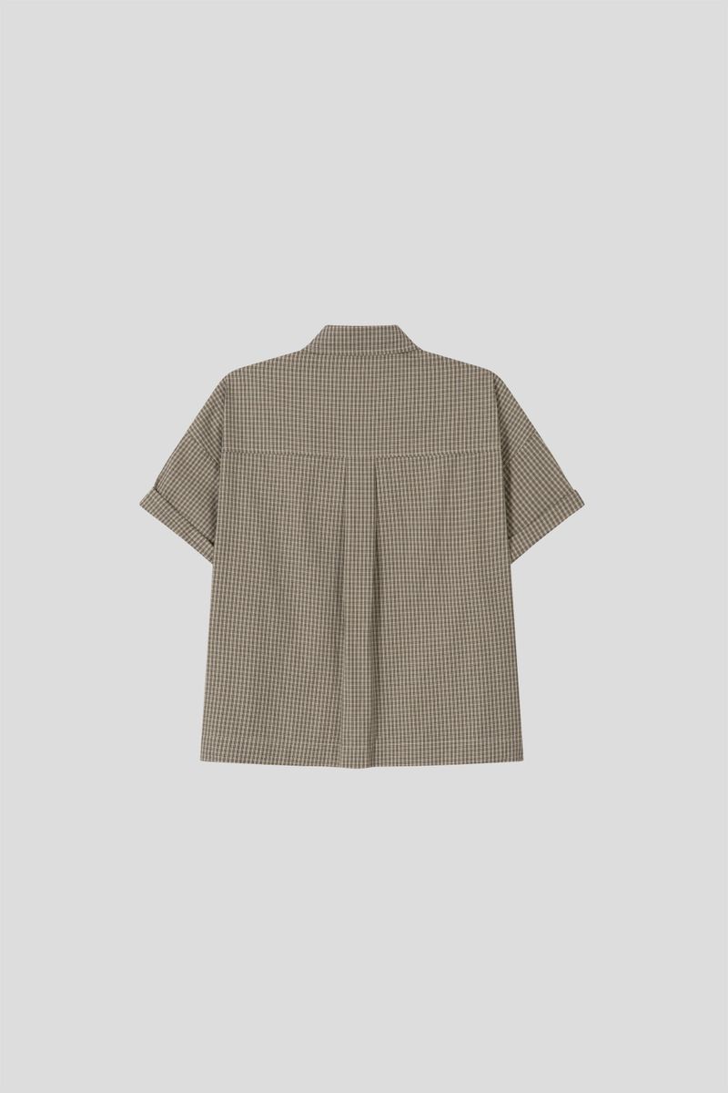 crop buckle shirt(2colors)