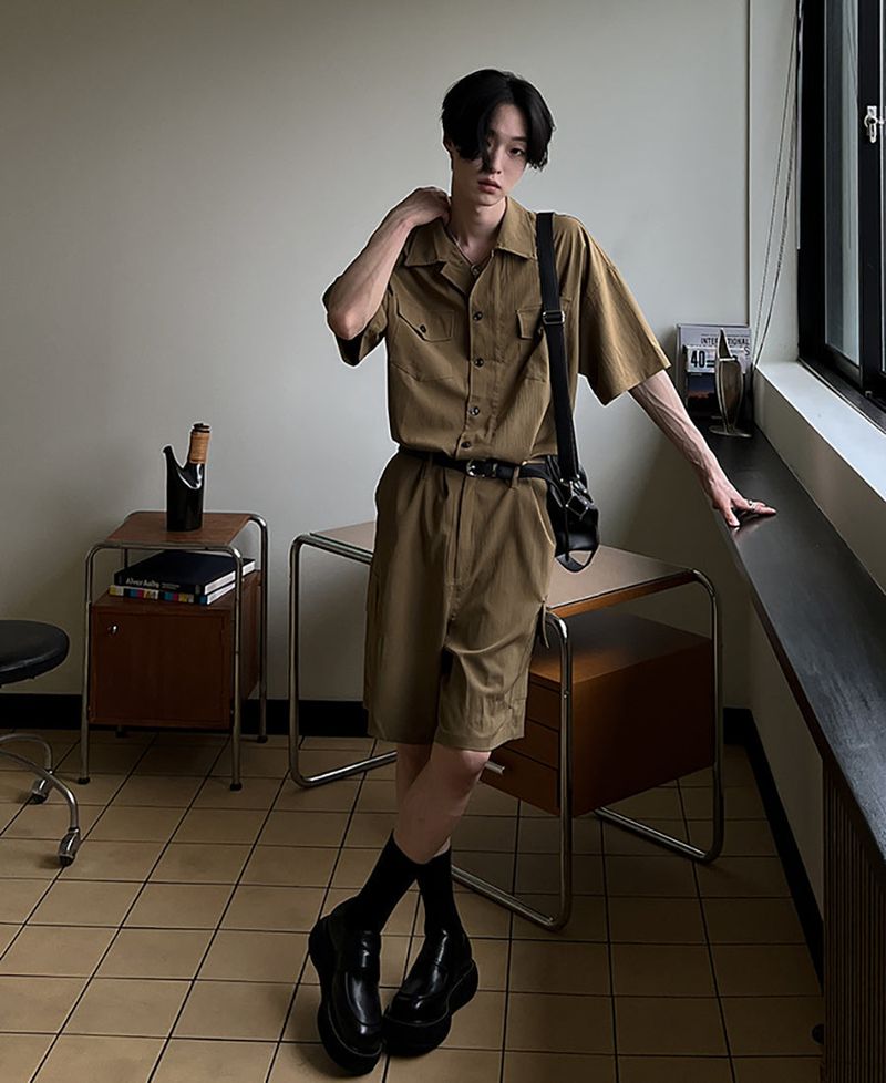 [ベルトあり] Jamie Jumpsuit (2 color)