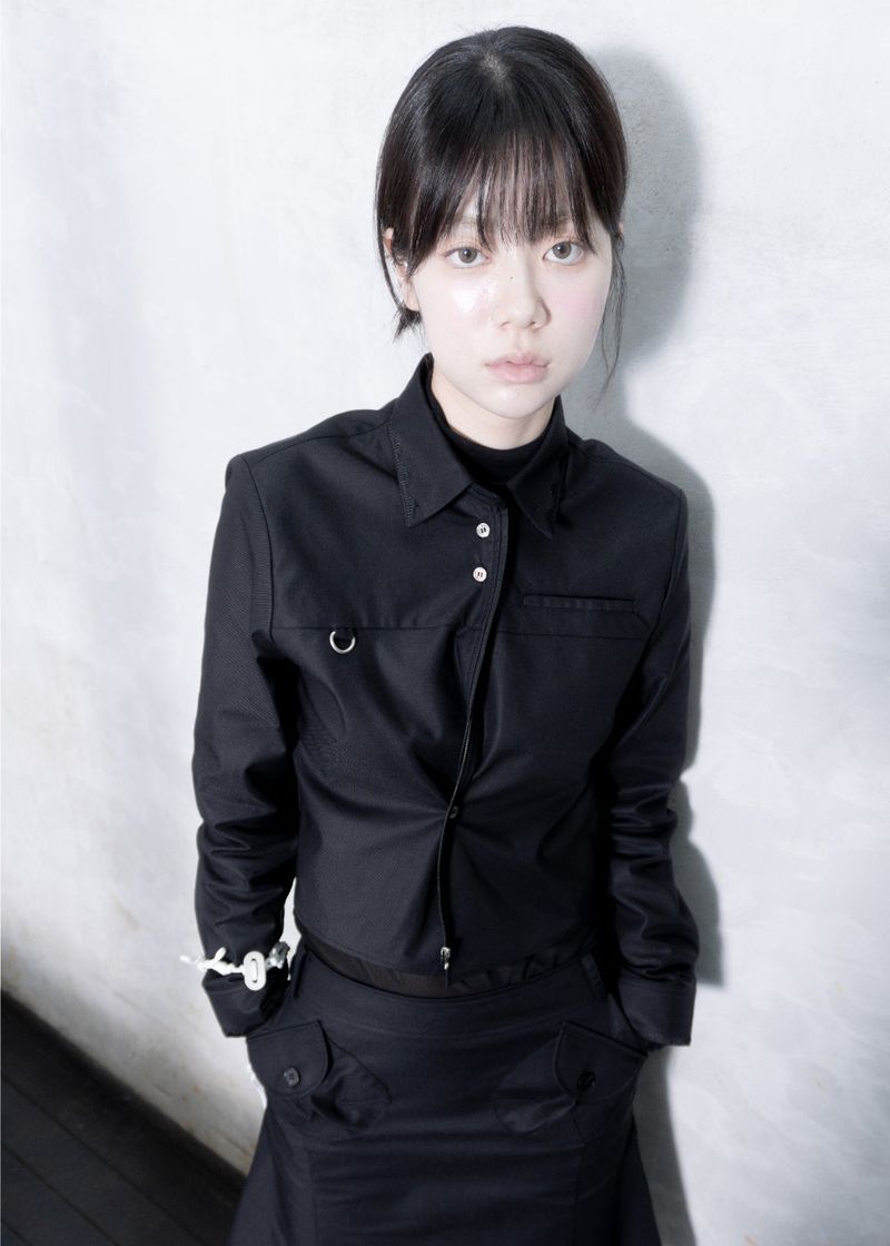 WOOHWA(ウファ)の「 SHAN 2WAY SH JK BLACK(Jackets/Outerwear)」