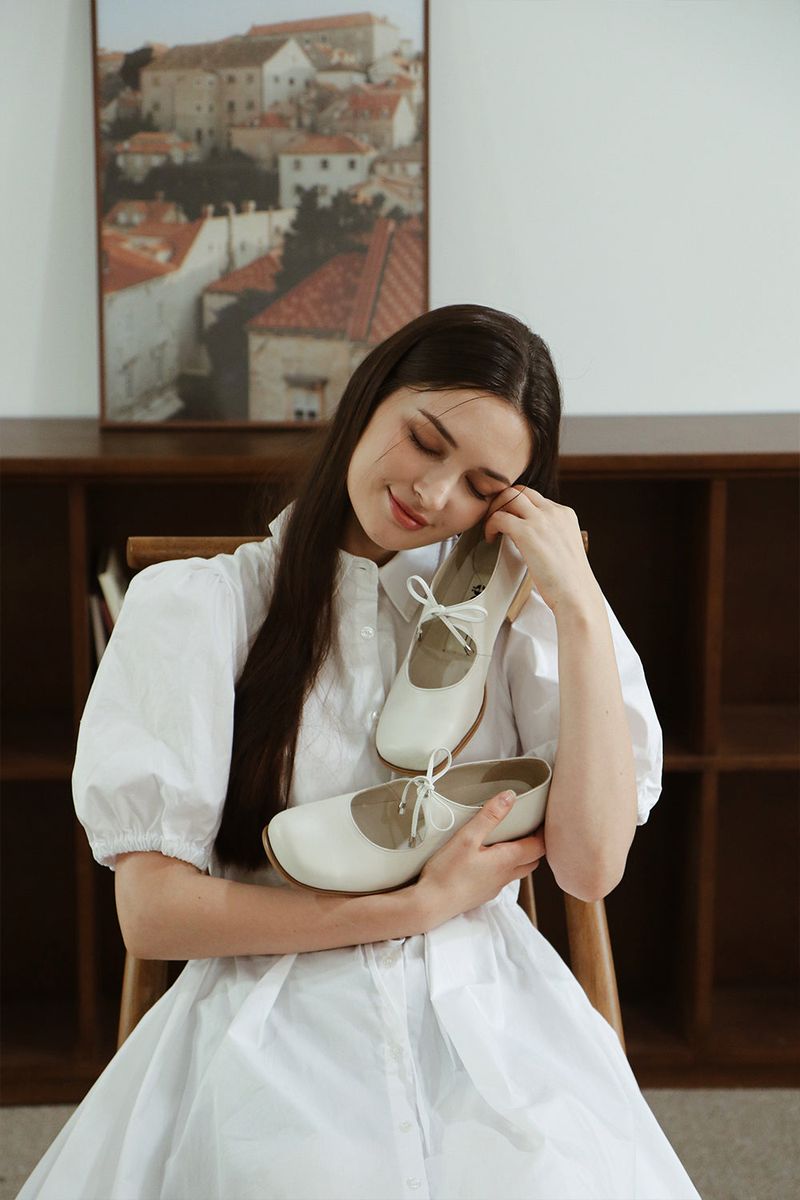 BONA RIBBON FLAT SHOES_3COLORS