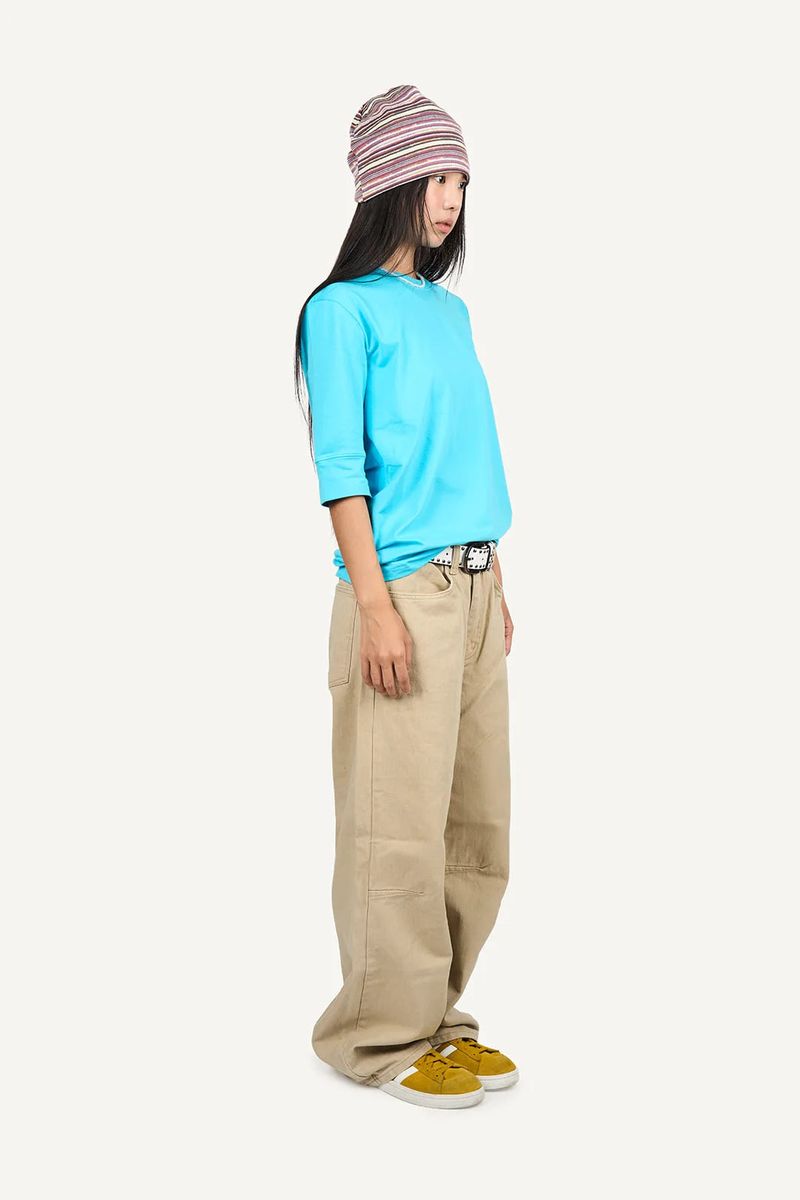 Three Quarter Essential Cotton T-shirt