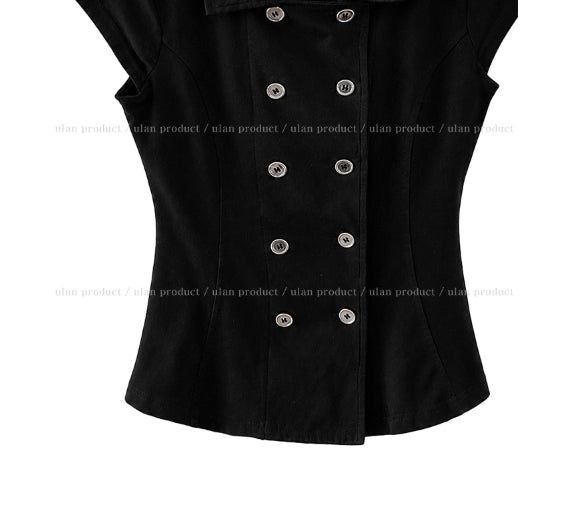 Nishi Double Button Collar Shirt
