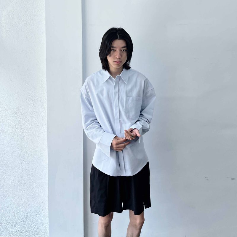 Sharp Silhouette Long-Sleeve Shirt