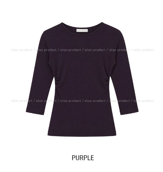 Heez Basic Round Three Quarter Long Sleeve
