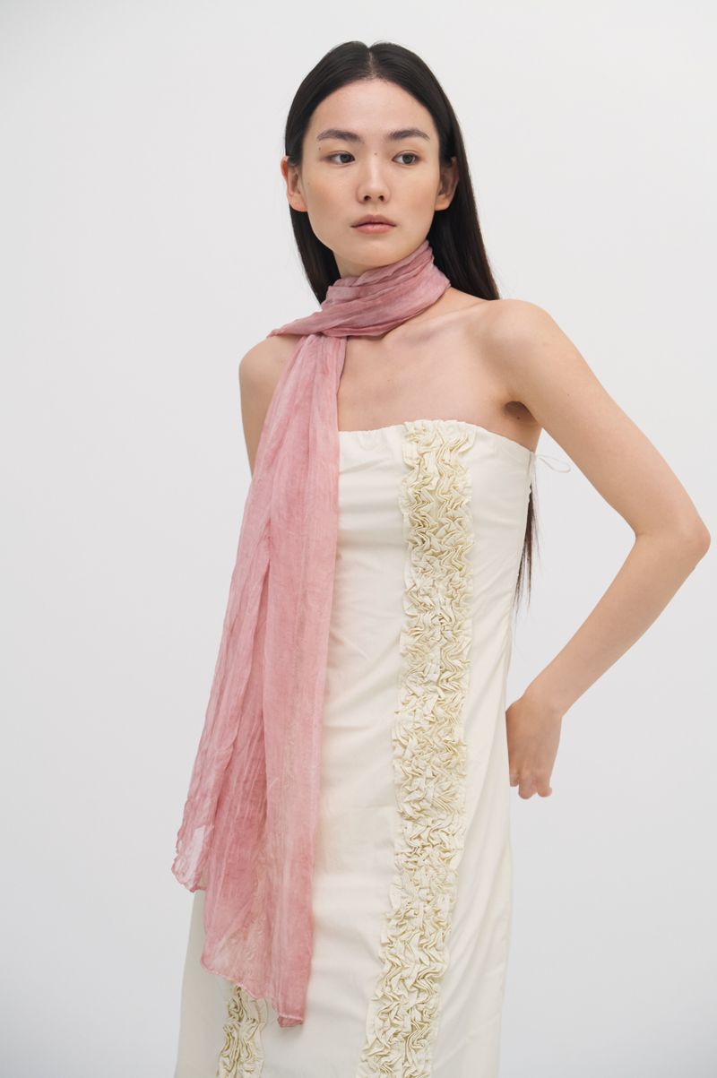Pleats loom light scarf_5colors