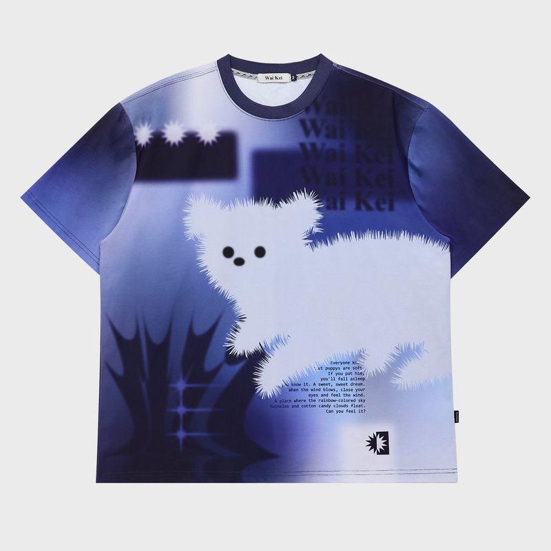 Gradation Maltese half sleeve T-shirt