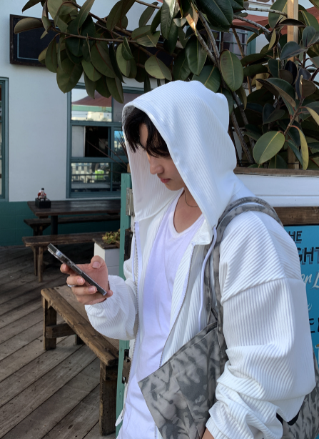 LOOKPLE（ルックプル）の「[setup]Look Seinal Lounge Pleated Hooded Zip-Up Bermuda Pants Set（Setup）」