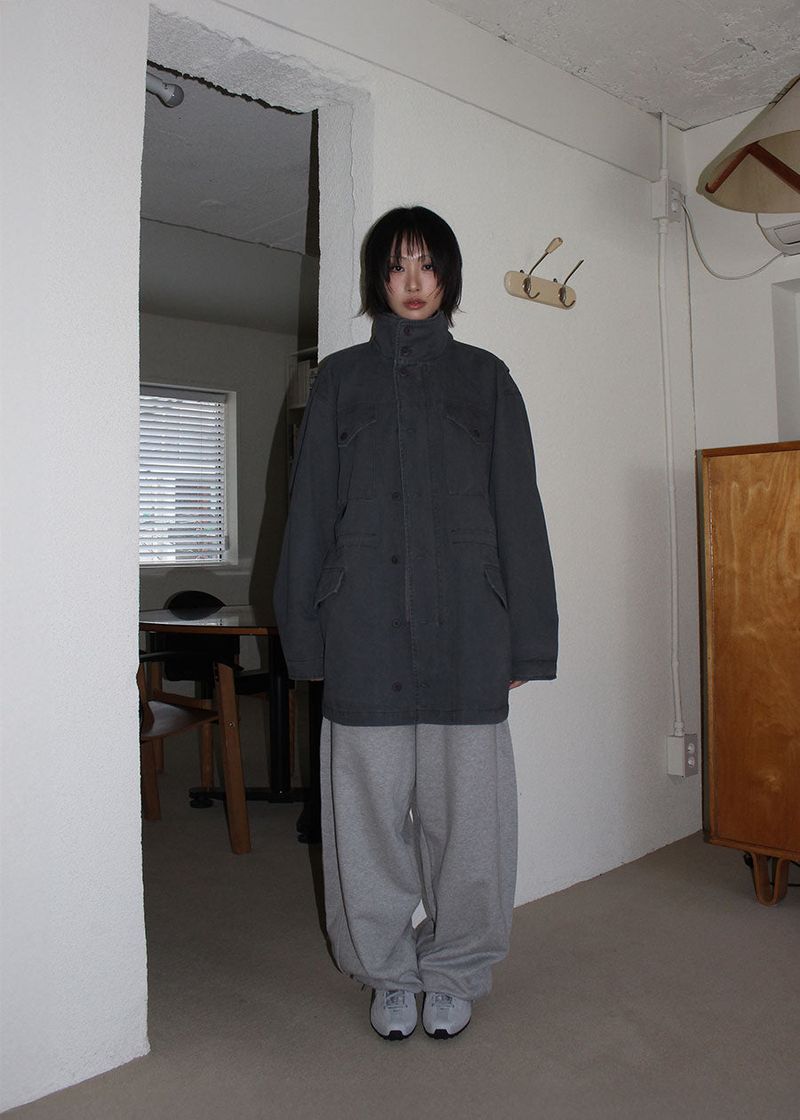 EYELET WIDE JOGGER PANTS (4color)