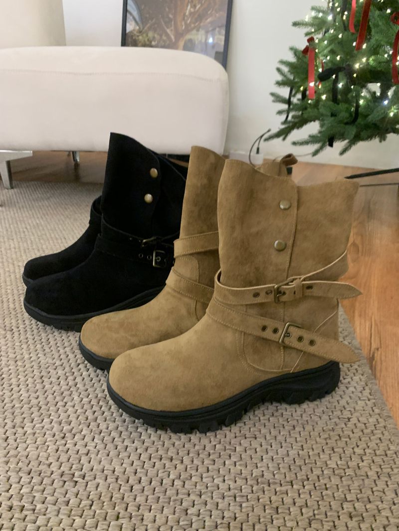 Wander Hiker Two Strap Suede Mid Boots