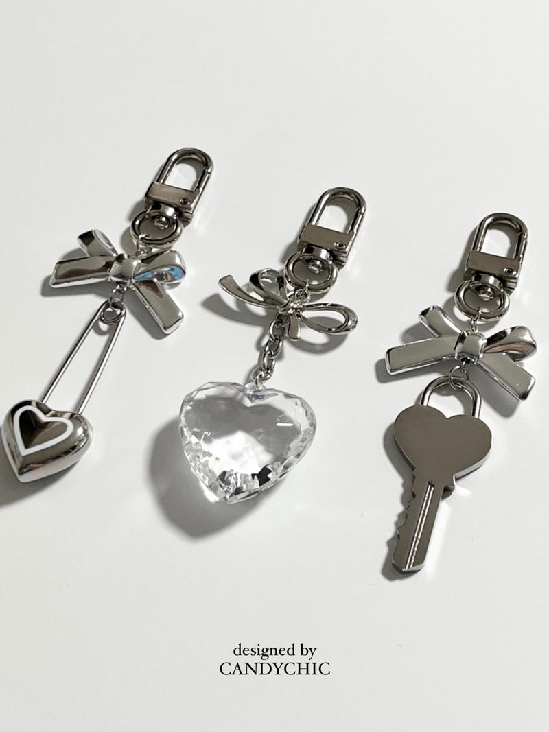 ribbon glass Keyring
