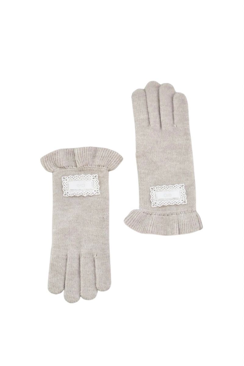 Orb(オーアルビー)の「Orb frilly gloves (mute beige)(Fashion Accessories)」
