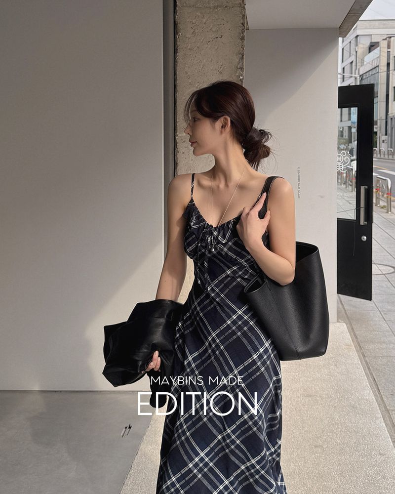[MADE] Rel check bustier long dress