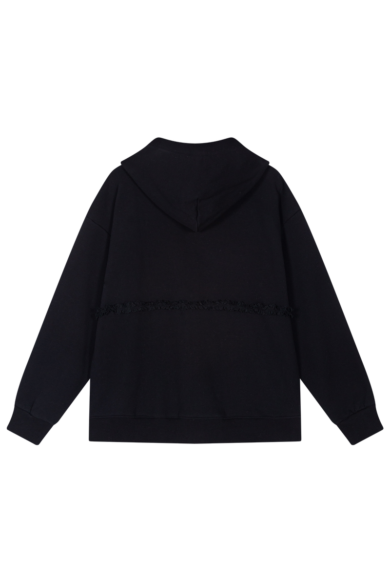 Meringue hood zip-up