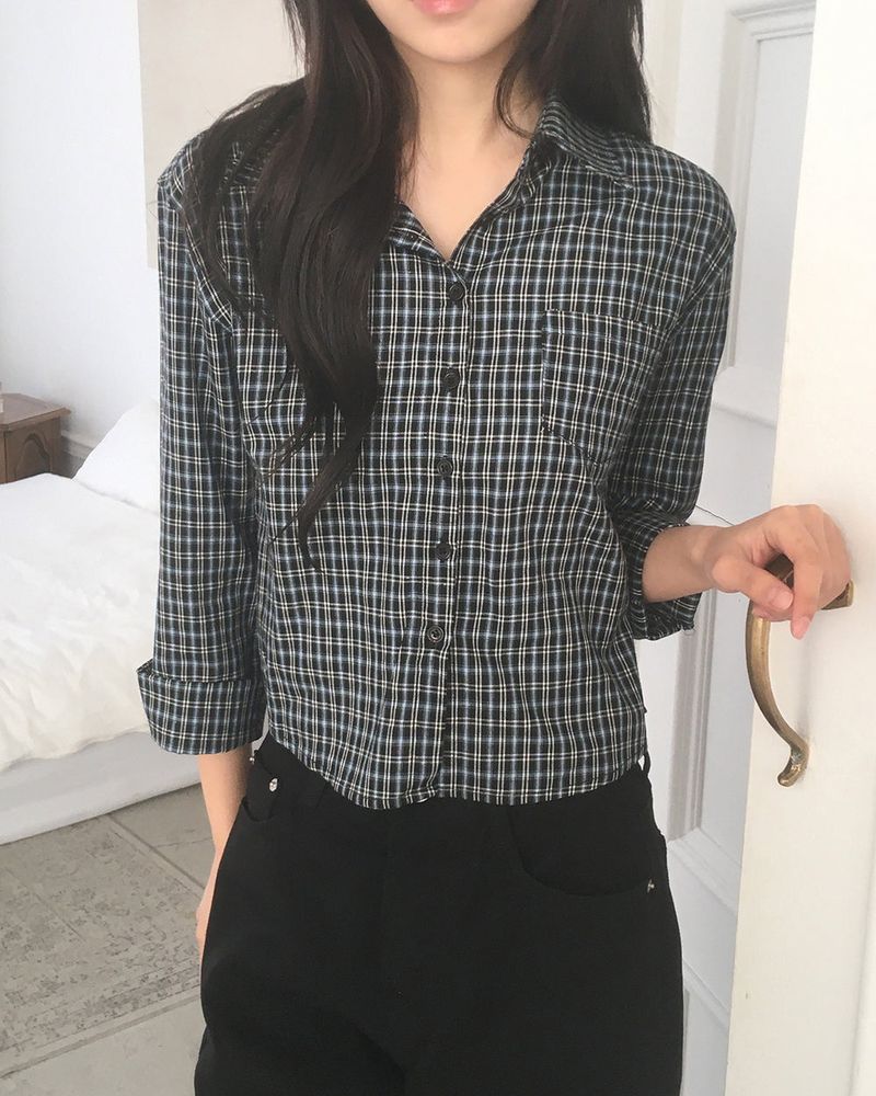Tev Slim Fit Checkered Shirt