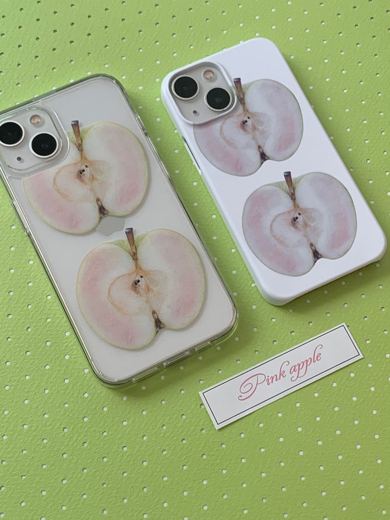 pink apple case - jelly hard