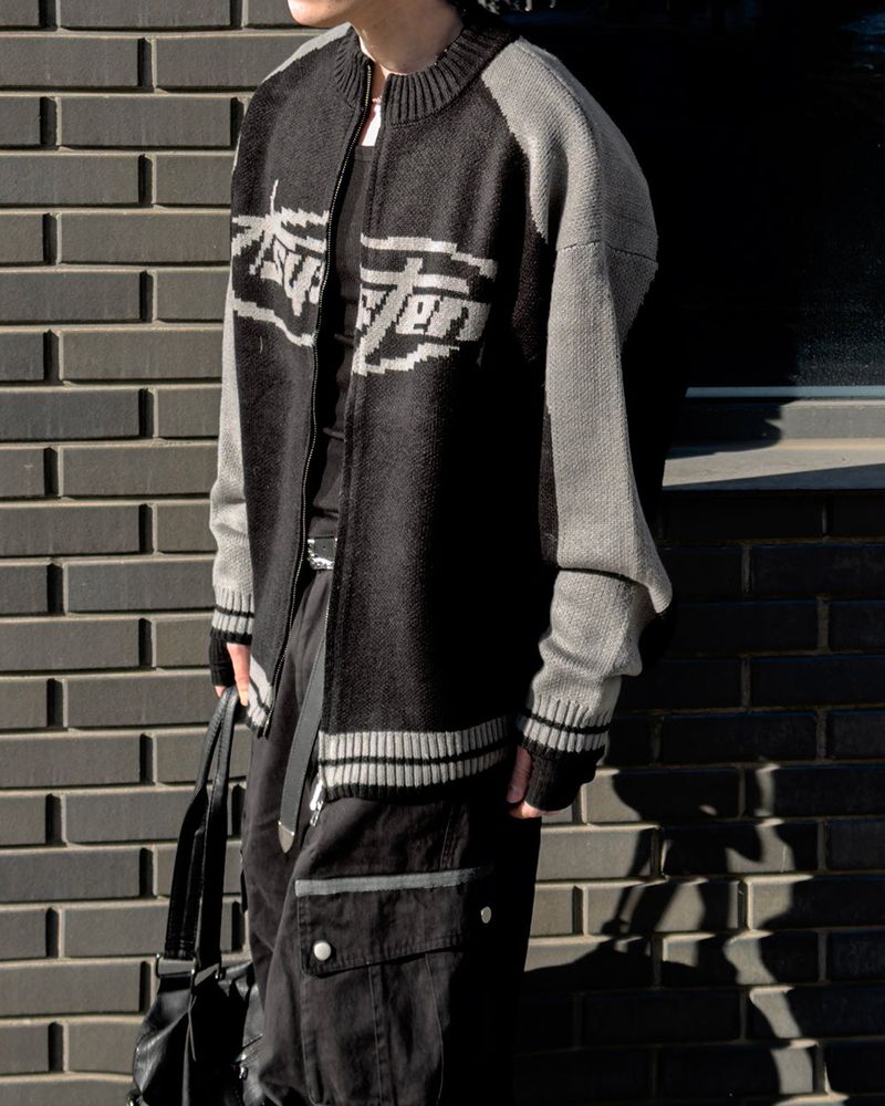 Corel Two-Way Raglan Knit Zip-Up