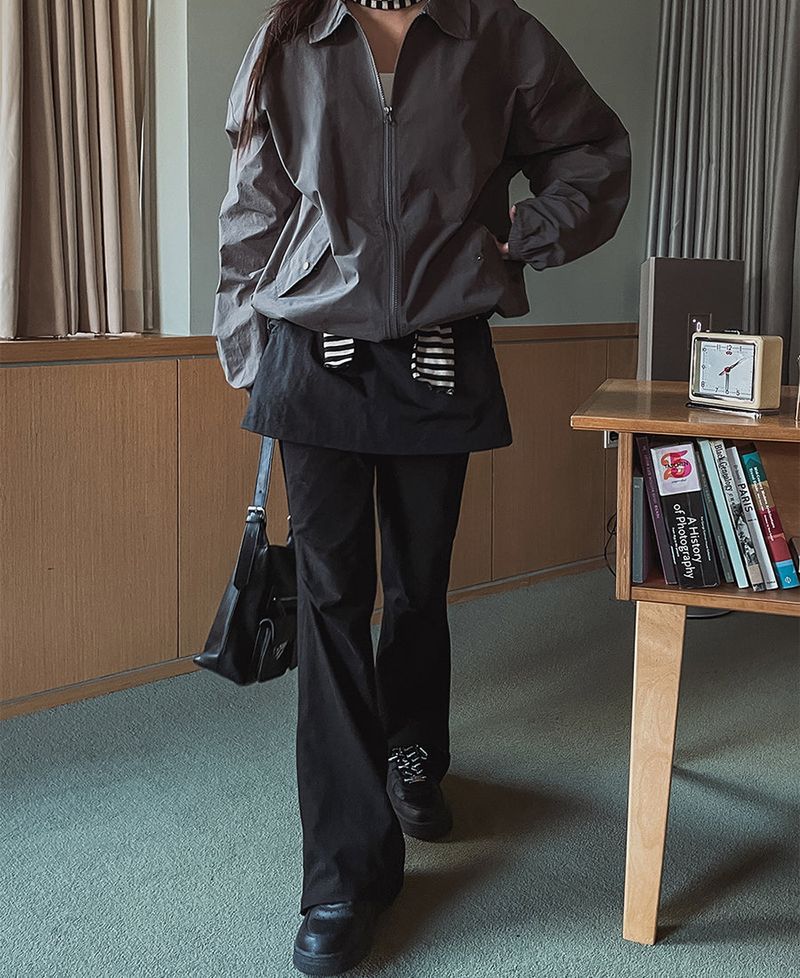 (UNISEX)ショールウィンドジャケット