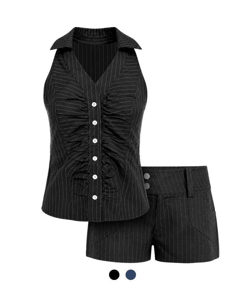 Cozy&Kitsch（コージーアンドキッチ）の「Lene Pinstripe Two Piece Set（Setup）」