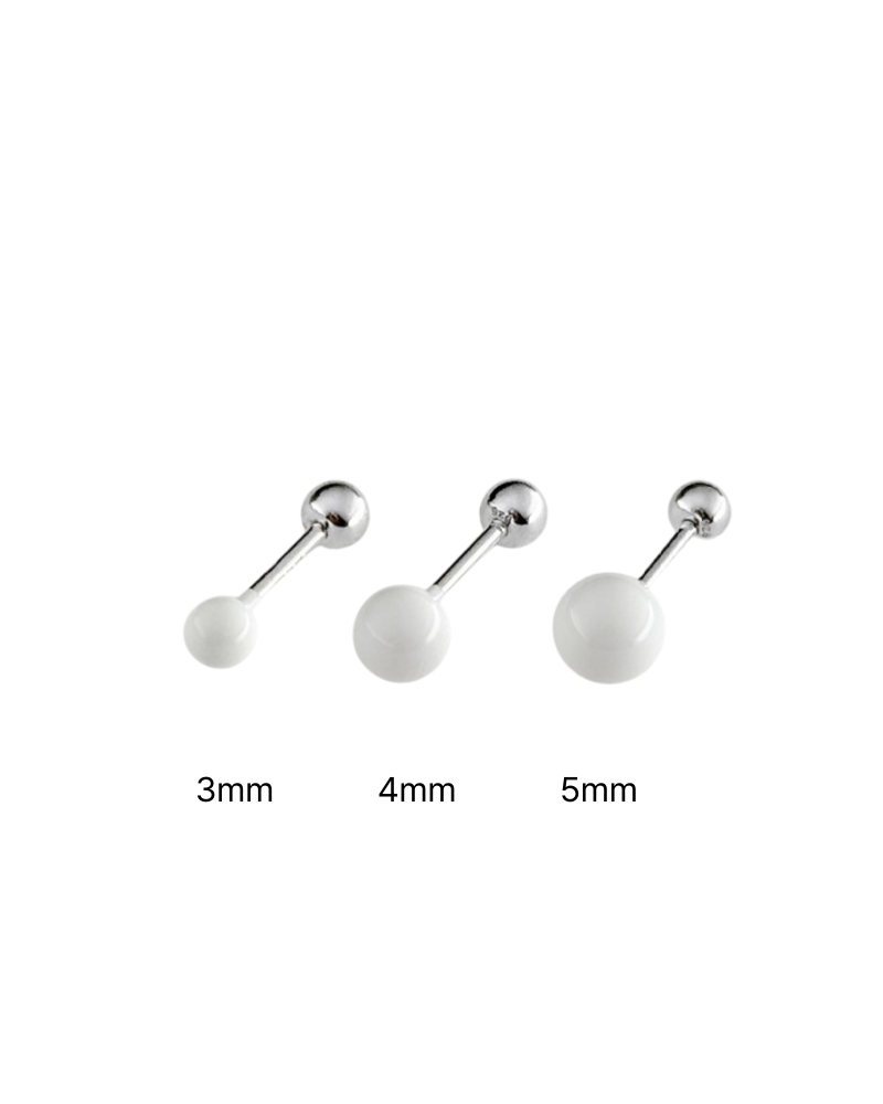 3, 4, 5mm Ball piercing (White)