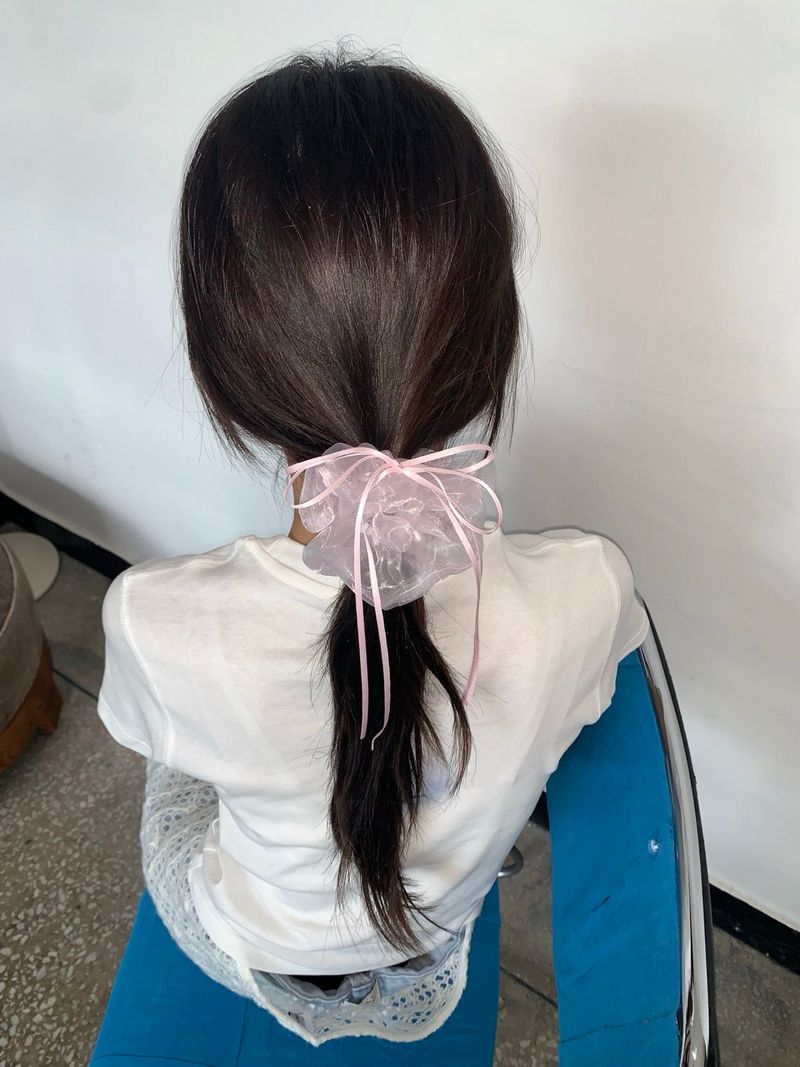 Chiffon Ribbon Scrunchies (3 Colors)