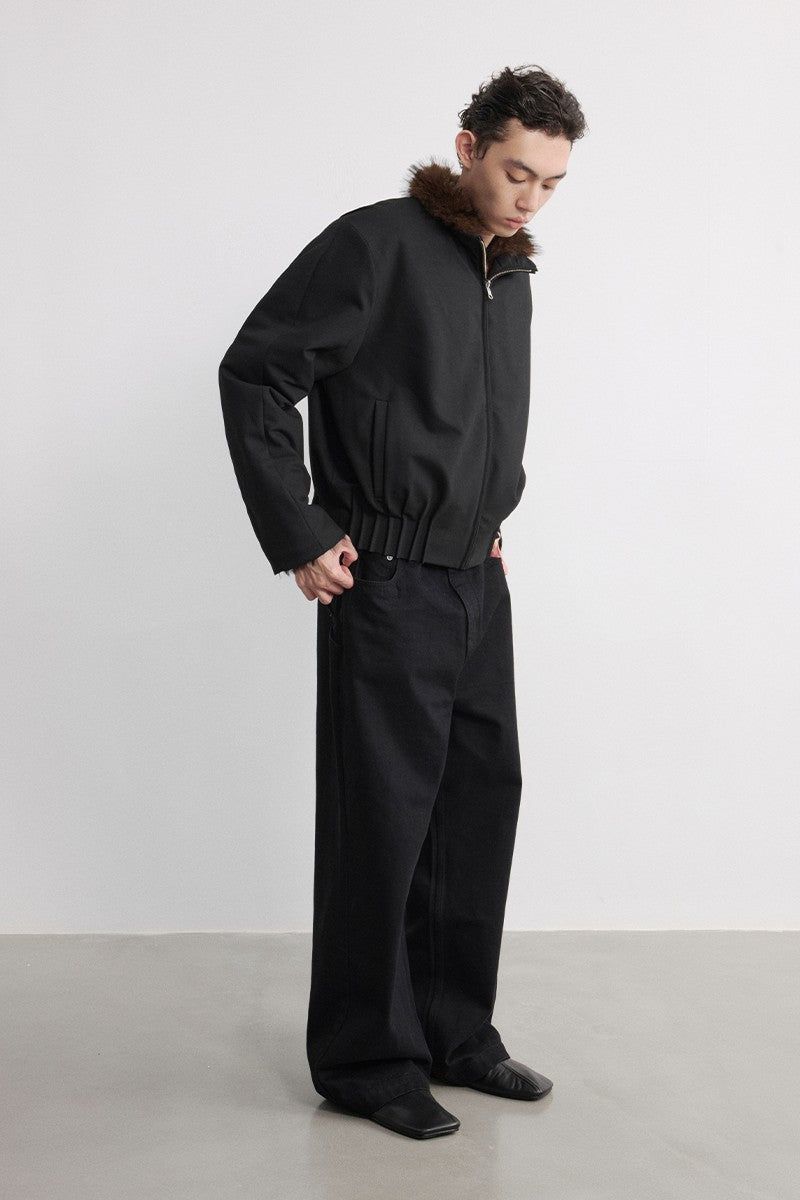 Straight Leg Black Jeans