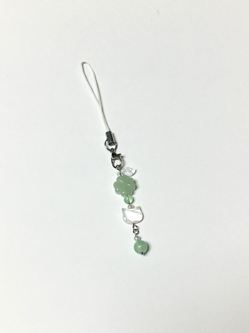 clover cat keyring