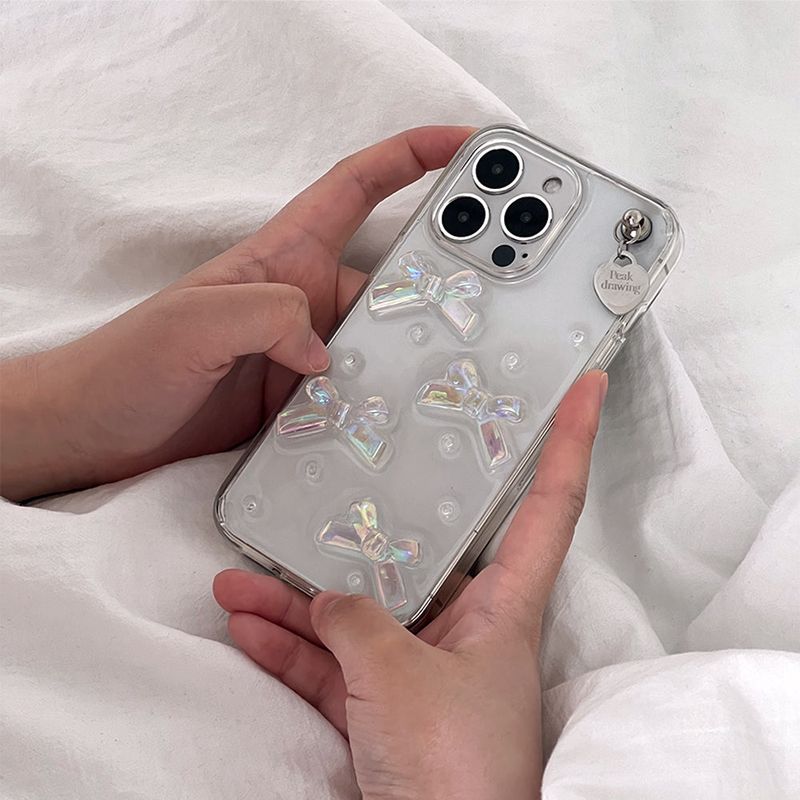 Peakdrawing（ピークドロウィン）の「バブルリボンハートレジンジェリーハードケース (Resin case)（スマホグッズ/小物）」