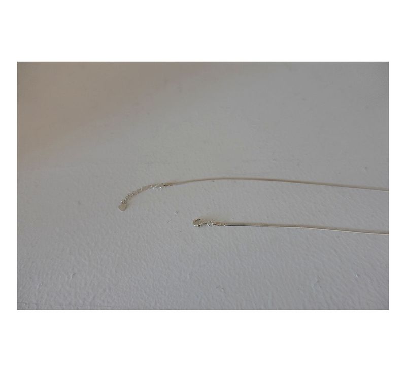 silhouette snake necklace