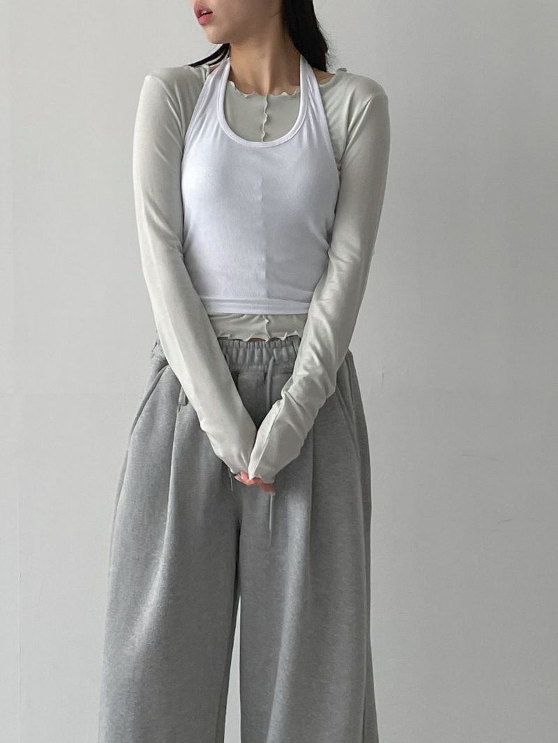 Basic Halter Neck Sleeveless