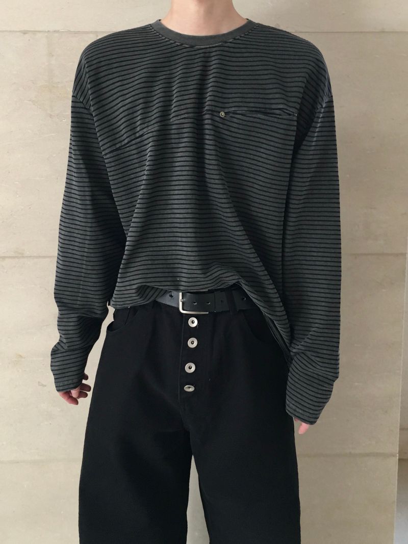 Zed Pigment Stripe Long Sleeve 3C