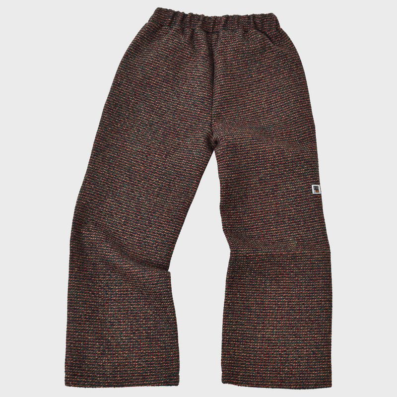 AVRIL TWEED WIDE LONG PANTS (GREEN)