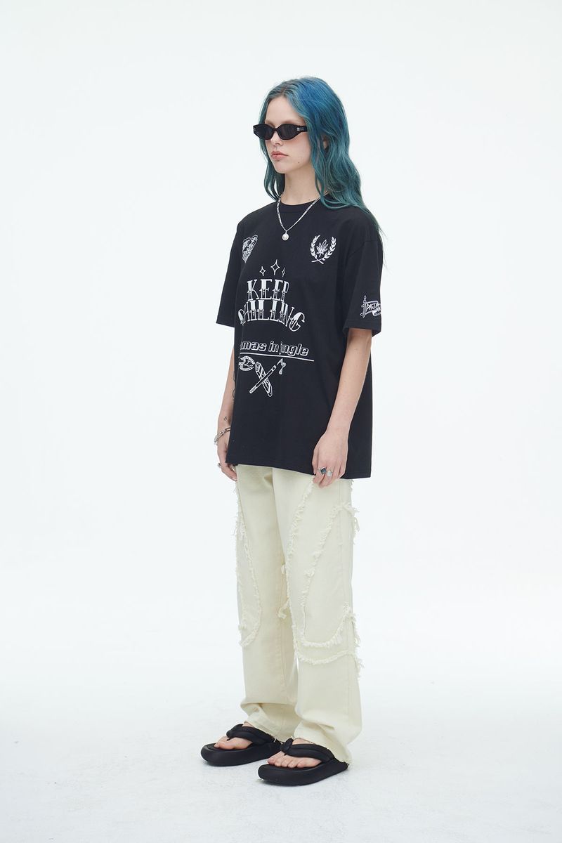 Comma Denim Pants Cream