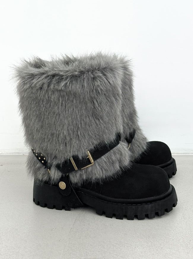 1188 Fur Warmer Platform Mid Boots