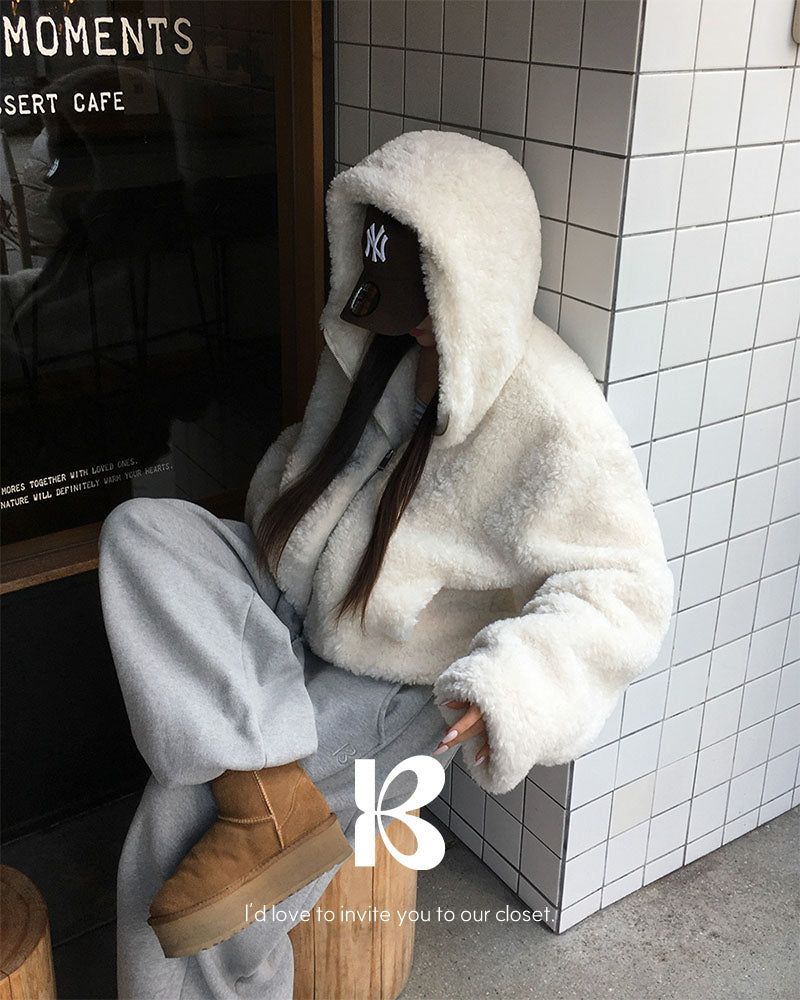 BEIDELLI（ベイデリー）の「[ORIGINAL] Hershey Boa Hooded Jumper（Jackets/Outerwear）」
