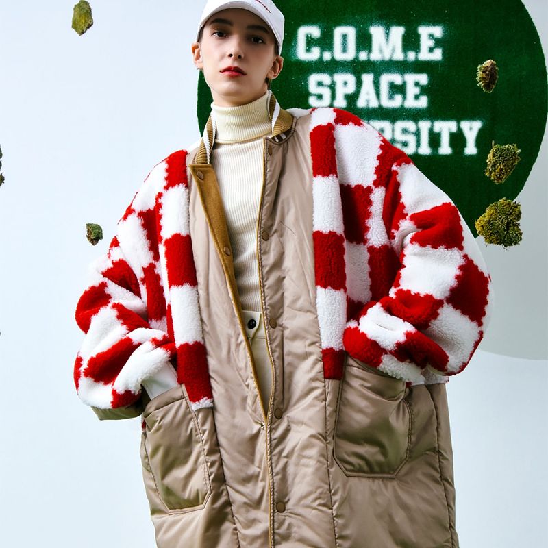 Reversible Wool-Blend Varsity Coat