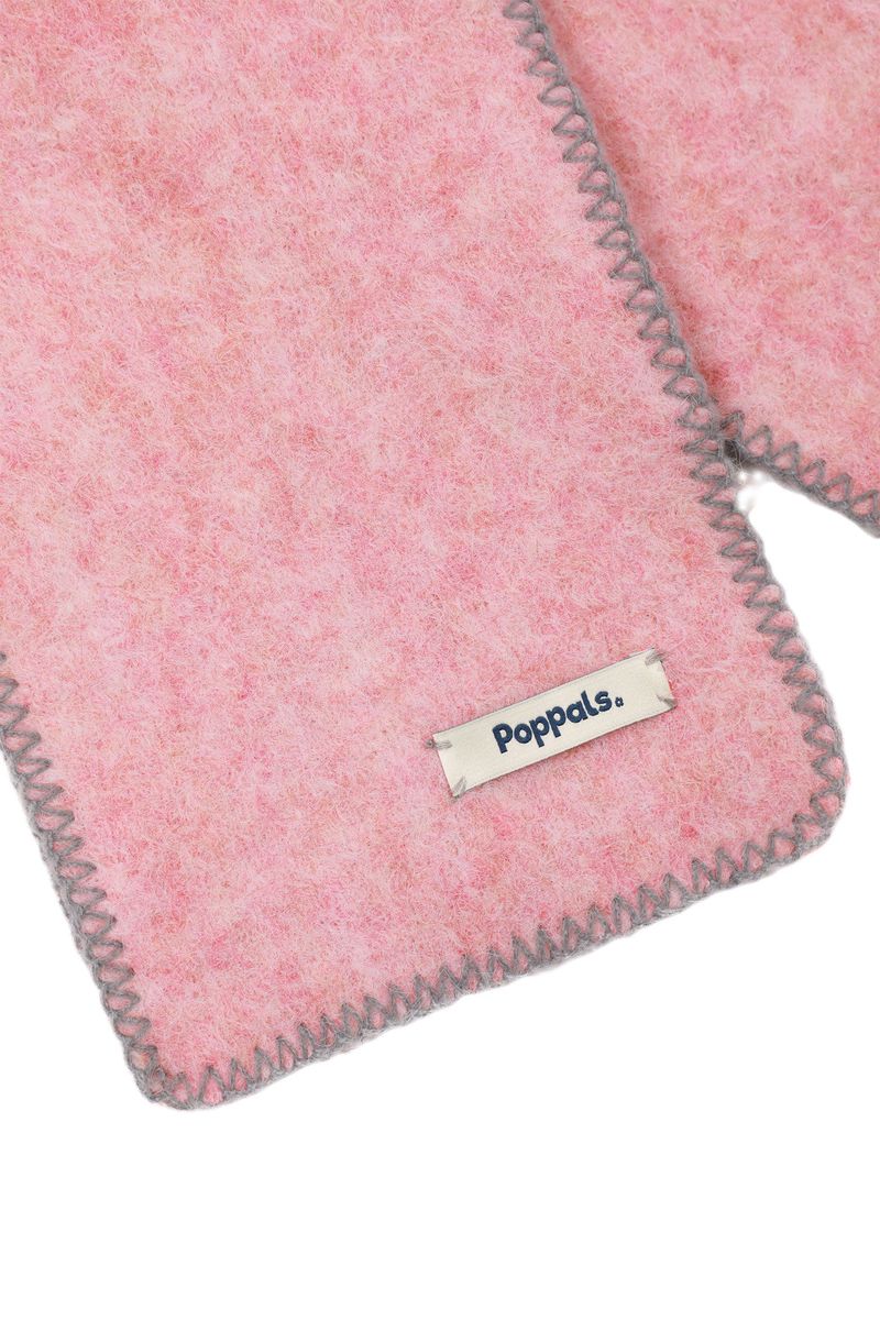 Stitch Wool Muffler [Pink]