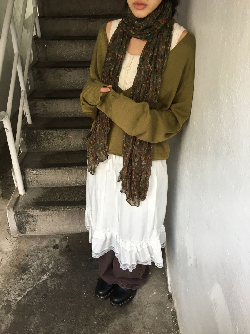 Sunday V-neck Knit (4color)
