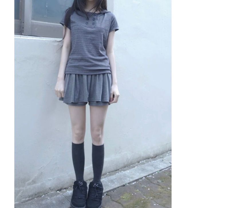double tencel hood tee