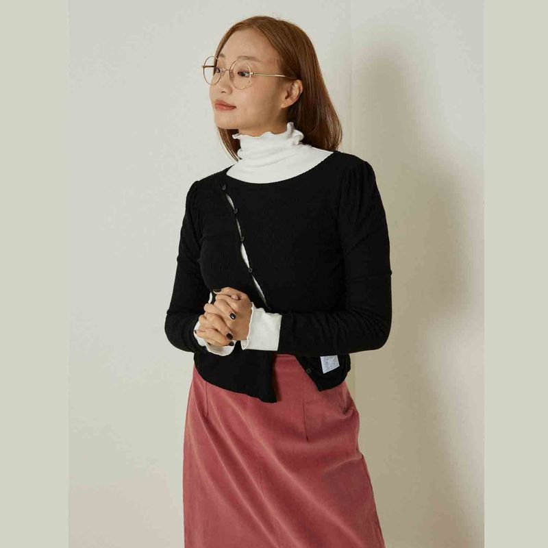 delidi(ディライディ)の「Clementine T-shirts (black)(Tops)」