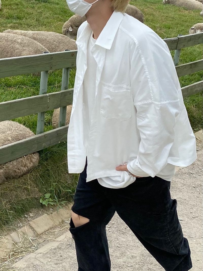 Cropped shirt jacket Unisex 2C