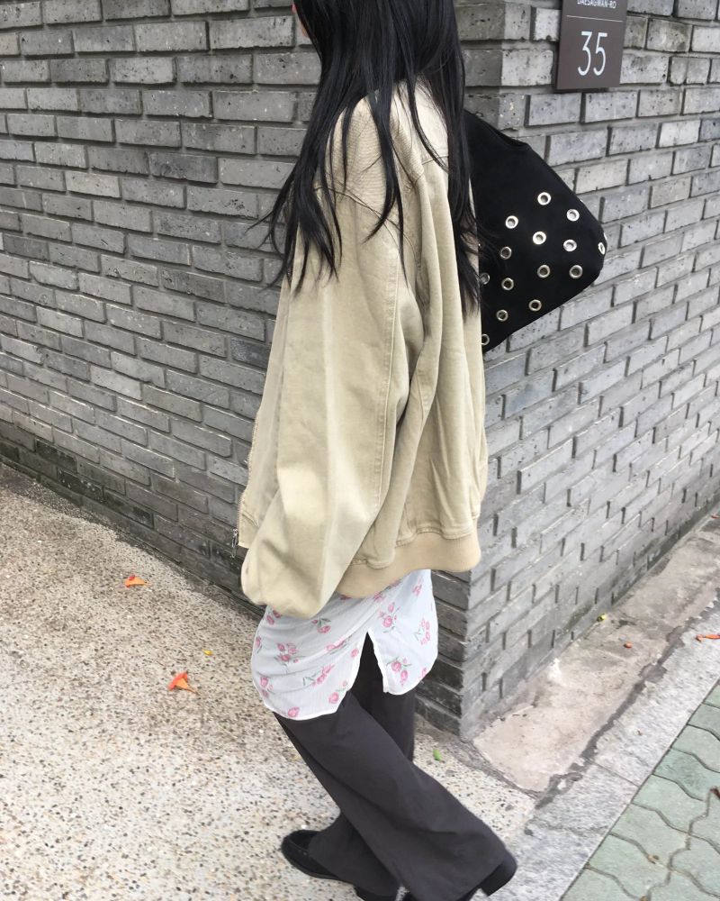 Flower chiffon skirt