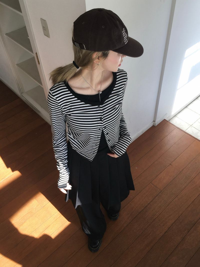 Formal Layered Pleated Skirt Pants (2c)