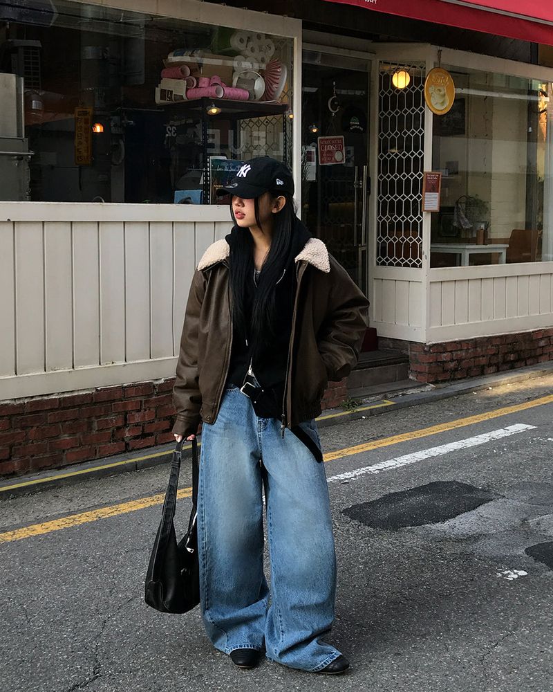 [ORIGINAL] Penta Leather Wool Shearling Jumper