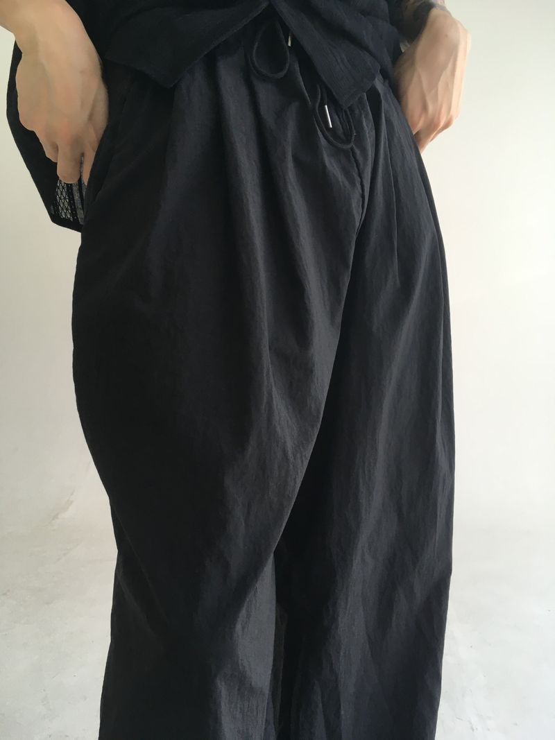 post nylon wide pants(4colors)