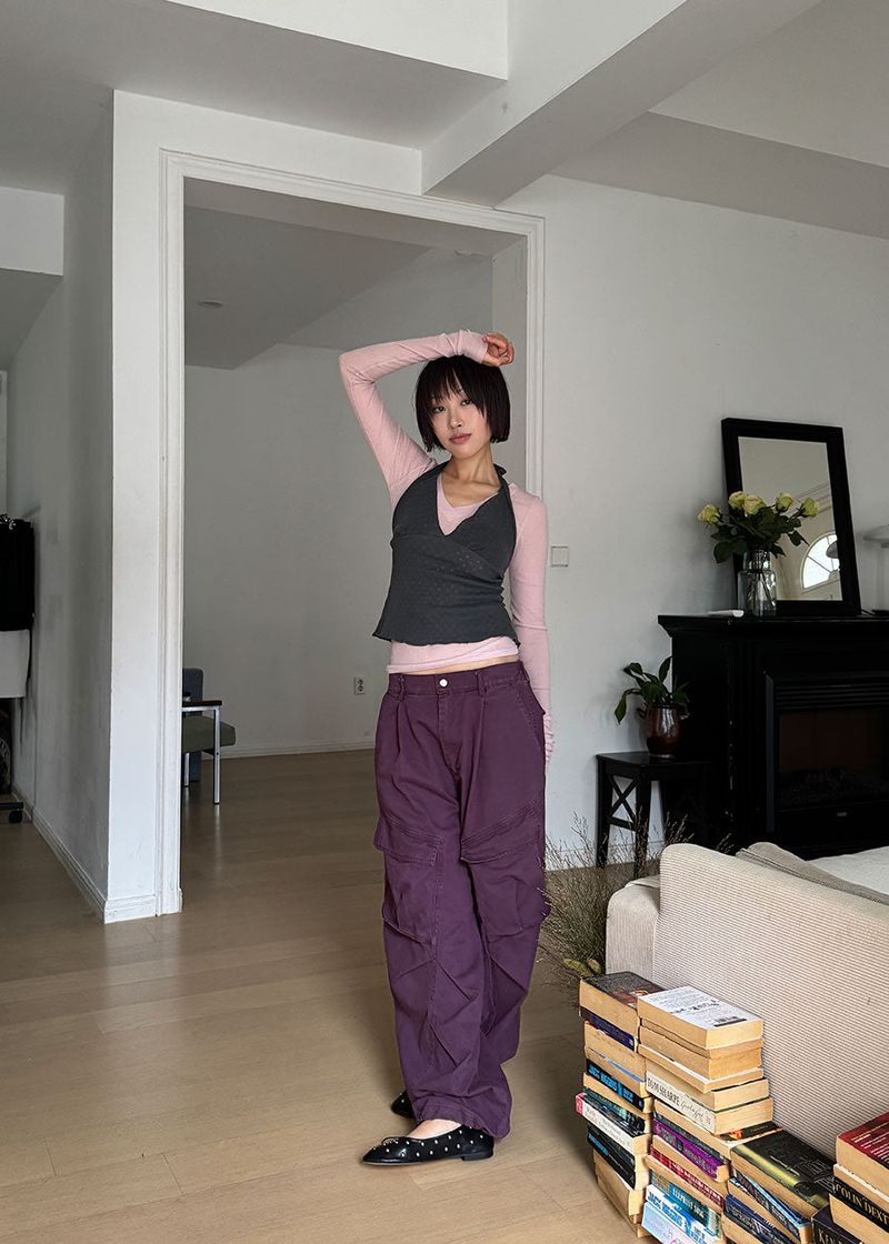 GARMENT CARGO WIDE PANTS