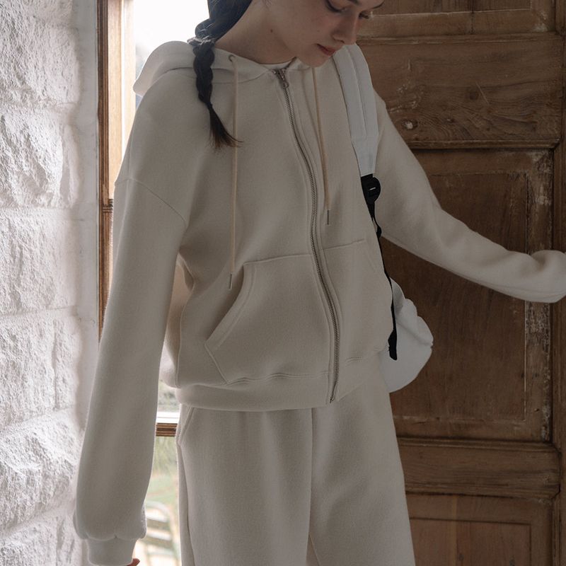 Essential Knit Hoodie - Ivory