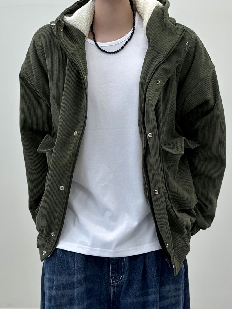 Number Jack Corduroy Hooded Jacket 3C