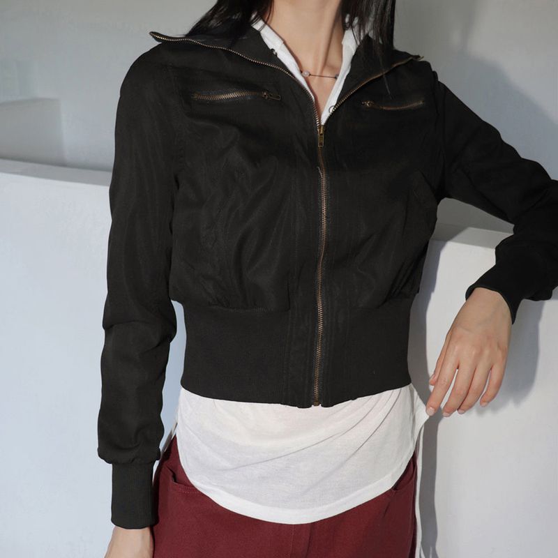WONDER WONDER(ワンダーワンダー)の「pelo zipper pocket slim cotton zip-up(Jackets/Outerwear)」