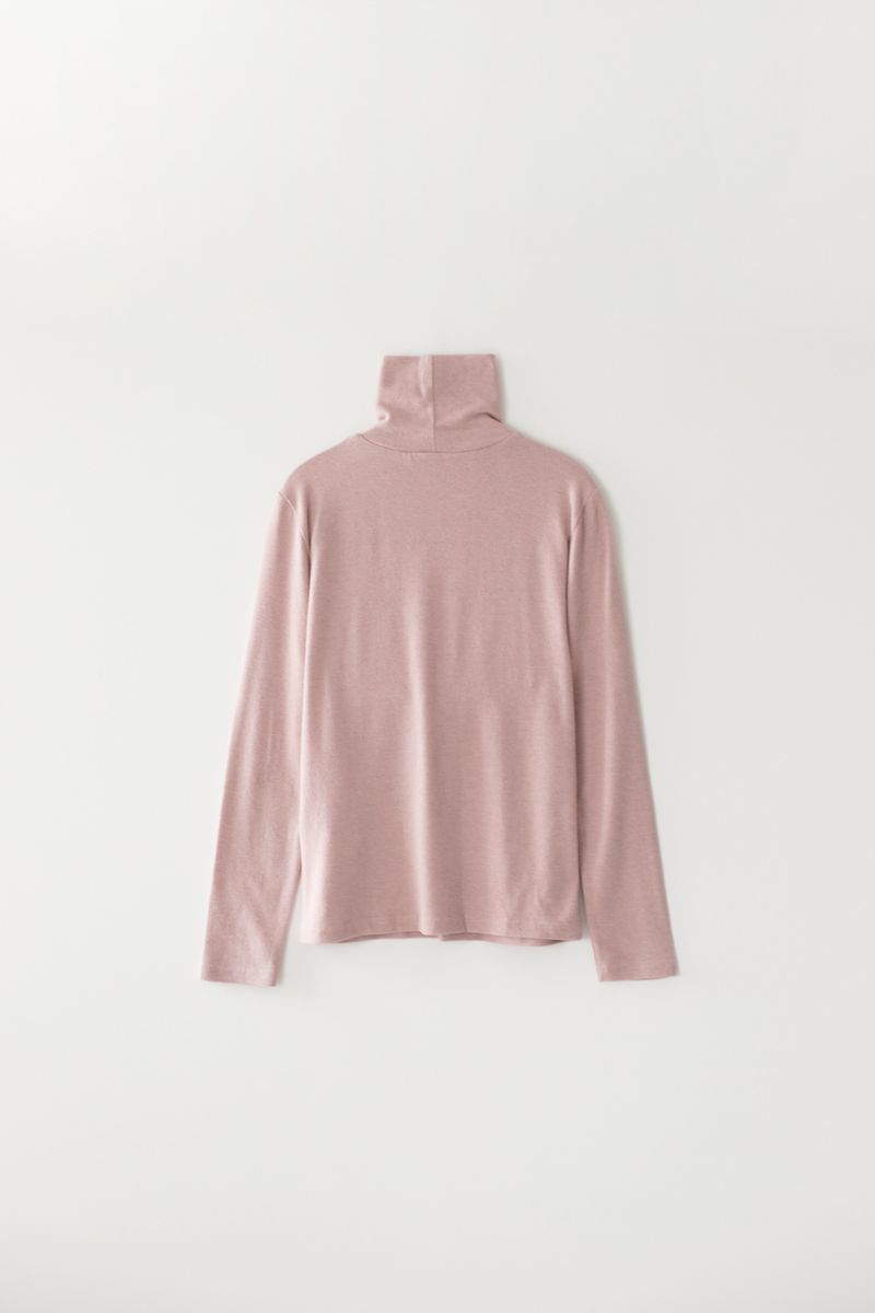 Basic turtle neck T-shirts (Pink)